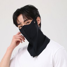 유투스포츠 롱넥 고무줄형 라이프스타일프로 마스크, 블랙, 1개