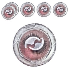 自黏假睫毛 Set, 人造纖維材質, 多達十種款式, 快速配戴, 穩固不易掉落, 黑密款, 2組