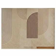 Mega 高級感侘寂風入戶玄關地墊/進門墊/腳踏墊, 藝術曲線, 1個