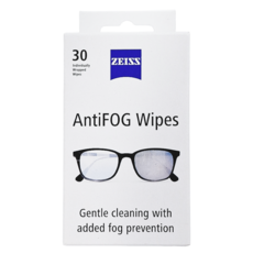 ZEISS 蔡司防霧拭鏡紙, 30入, 單獨包裝, 清潔和防霧功能, 白色, 1盒