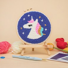 Artjoy DIY打孔針刺繡套組, 夢見獨角獸, 1套
