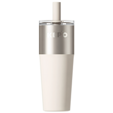KEPO T型吸管杯 316L不銹鋼內膽 KC014, 白色, 1個, 700ml