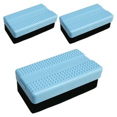 SUCCESS 成功 吸附式按摩白板擦 (小) 特殊纖維不傷板面 清水洗淨可重複利用, 3個, 藍色