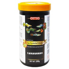 OTTO 建興水族 孔雀魚繁殖專業飼料, 100g, 1罐
