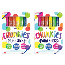 ooly 胖胖繪畫棒, 2套, 12色