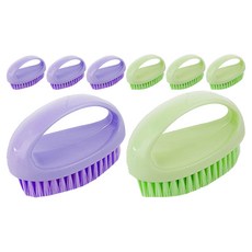 多用途清潔刷 4入, 綠色 + 紫色, 2套