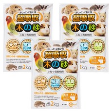Canary 小動物瞬吸抑菌木屑砂 M-C677,2kg,3袋