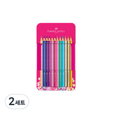 파버카스텔 스파클 색연필 기프트 세트, 12색, 2세트