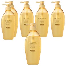 츠바키 프리미엄 볼륨 & 리페어 샴푸 까멜리아, 6개, 450ml
