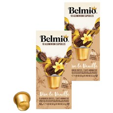 Belmio 馬達加斯加香草風味咖啡膠囊, 5.2g, 10顆, 2盒