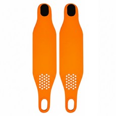 QIDINA 彈力包覆加壓親膚手腕支撐運動護腕 橘黑色 36 x 8.5cm, 1雙