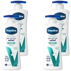 바세린 인텐시브 케어 센서티브 릴리프 로션, 4개, 400ml