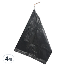 요리를그리다 다용도 고리 비닐봉투 안전한검정 8호 50L 62 x 83 cm, 특특대(XXL) 이상, 4개, 50개입