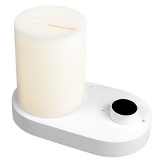 aibo 北歐風 USB超音波小夜燈香薰機, 白色, USB-100