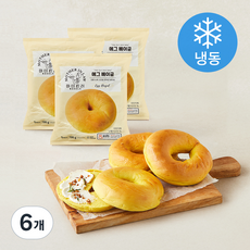 마더린러베이글 에그 베이글 (냉동), 130g, 6개