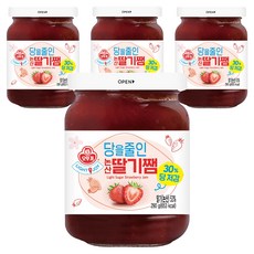 오뚜기 라이트 앤 조이 당을줄인 논산딸기쨈, 290g, 4개