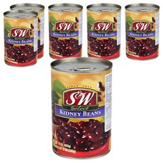 S&W 紅腰豆罐頭, 400g, 6個