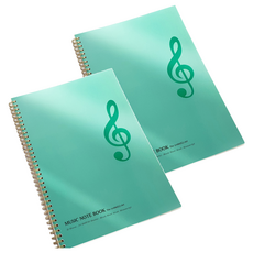 JLogue A4音樂筆記本, 高音譜號(綠色), 2個