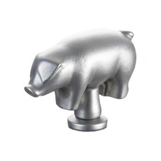 staub 造型鍋蓋頭 豬, 黑色, 1個