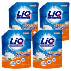 리큐 클린파워 액상세제 리필, 2L, 4개