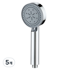 리빙이프 가장 3기능다운 샤워기, 5개, 크롬