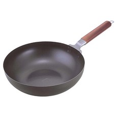 SHIMOMURA 下村 雙面壓花平底鐵鍋 IH爐適用, 28cm, 1個