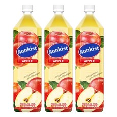 Sunkist 香吉士 蘋果汁, 1.5L, 3個