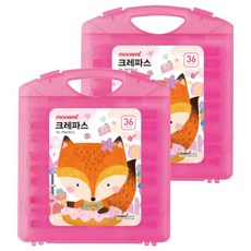 모니주 가방 크레파스 핑크, 36색, 2개