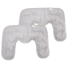 제스파 데일리 힐링 찜질팩 목어깨형 그레이, 2개