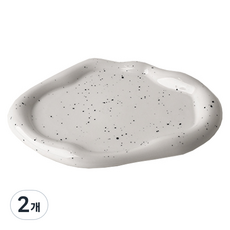 DOSell 陶瓷配件托盤 平底型, 2個, 斑點