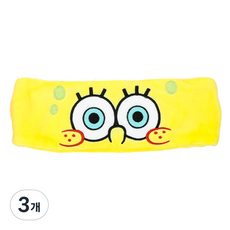 洗臉髮帶, 3個, 海綿寶寶