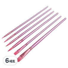 루미온 아티스트 붓세트 퍼플, 6세트, 2호, 4호, 4호, 6호, 8호, 10호