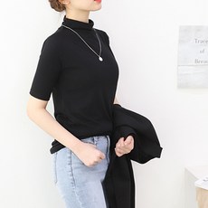 Pang Pang Shop 半高領孕婦短袖T恤