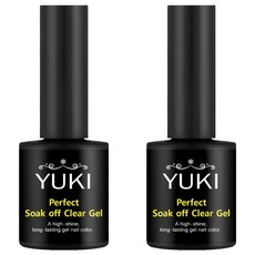 YUKI 完美可卸式透明凝膠, 單一顏色, 10g, 2個