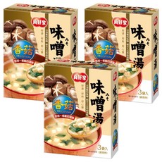 真好家香菇味噌湯 33g 3入, 3盒