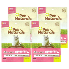 Pet Naturals 寶天然 腸胃好好貓嚼錠，一口吃到一億兩千萬個專利耐胃酸菌, 4罐, 消化益菌, 30顆