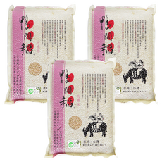 鴨間稻 有機越光糙米, 台灣產, 3kg, 3包