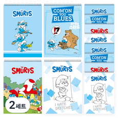 YOUNG ART Dada藍色小精靈綜合本 24頁 10本組, 混色, 2組