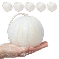 하비티 소프트 대형 샤워볼, 화이트, 1개입, 6개