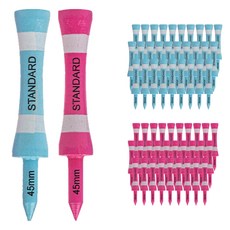 標準高爾夫球釘 2種 x 30入, 1套, 亮粉色, 天藍色