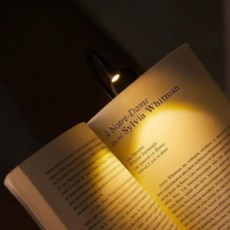 레나에너지 LED 북 다용도 핸디 랜턴 클립 독서 포터블 휴대용 조명, 블랙