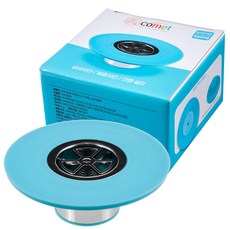 코멧 욕실용 하수구 트랩, 스카이 블루, 1개