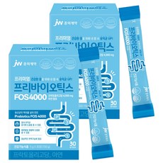 JW Pharmaceutical Premium Prebiotics FOS 4000, 2盒, 30包, 2個