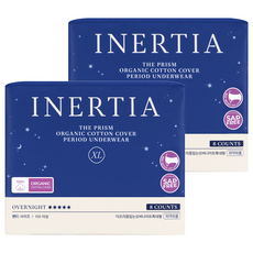 inertia The Prism 褲型夜用衛生棉, 2個, 8入, 特大號