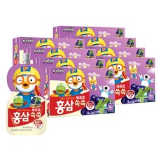 팔도 뽀로로 홍삼쏙쏙 건강음료, 100ml, 80개