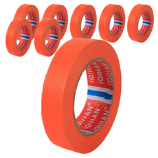 iQIHAN DADA 彩色和紙膠帶 20mm x 20m, 橘色, 8個