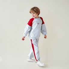 월튼키즈 아동용 스포티 블럭 트레이닝 상하복 세트