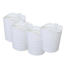 Joyberry 掛式收納籃 小型, 4個, 白色