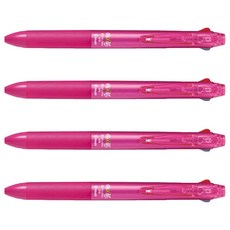 파이롯트 프릭션볼 2색 볼펜 0.5mm, 핑크, 4개