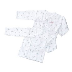 BABY&I 孩童款兔子薄式衣服 藍色+粉色